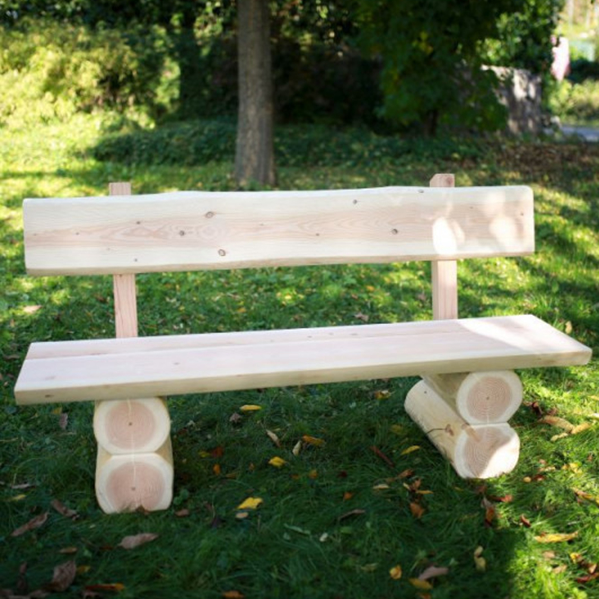 Gartenbank mit Rückenlehne, Holz, Erwachsene