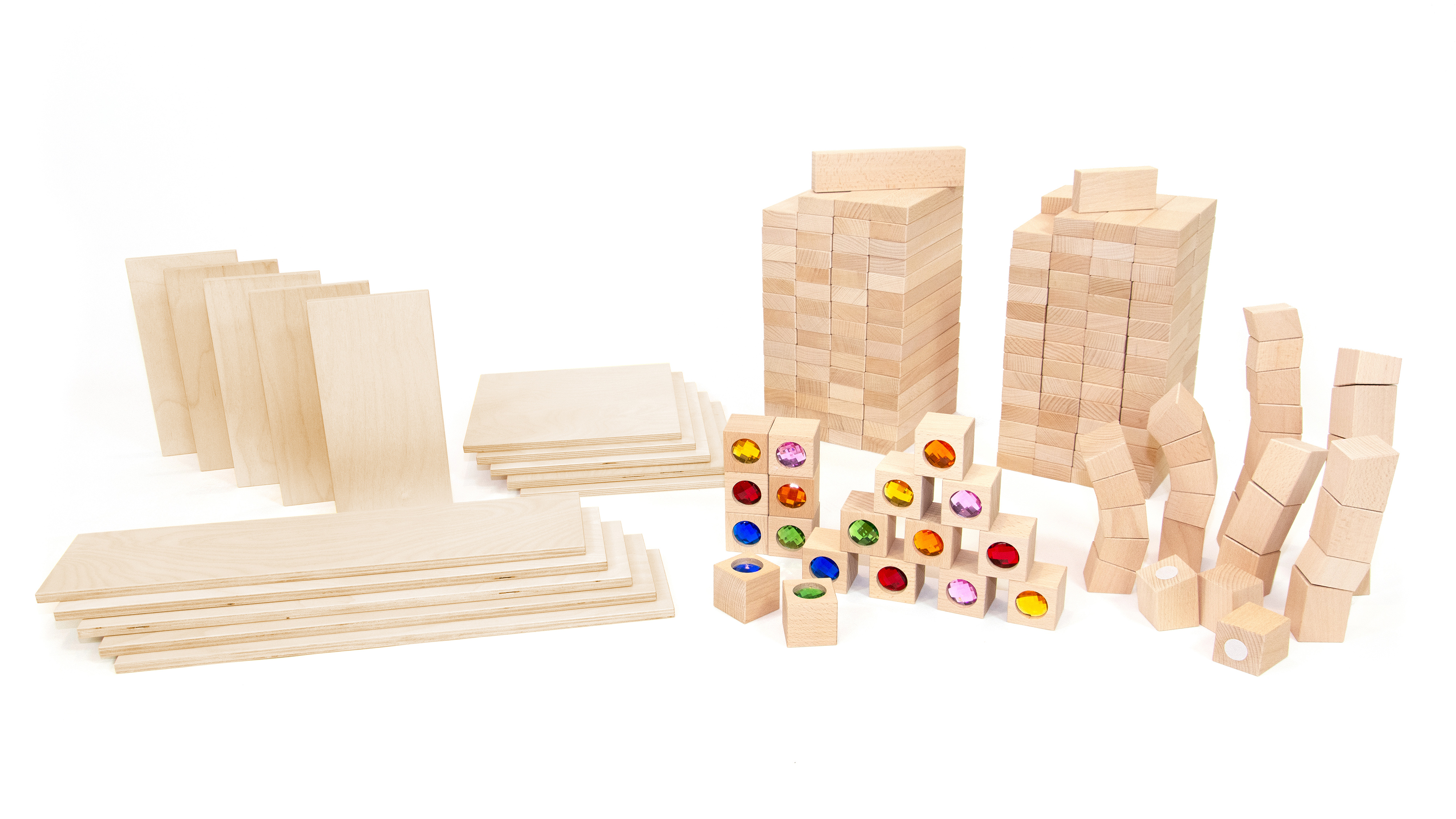 KRAFT Paket Holzbausteine, 246er Set