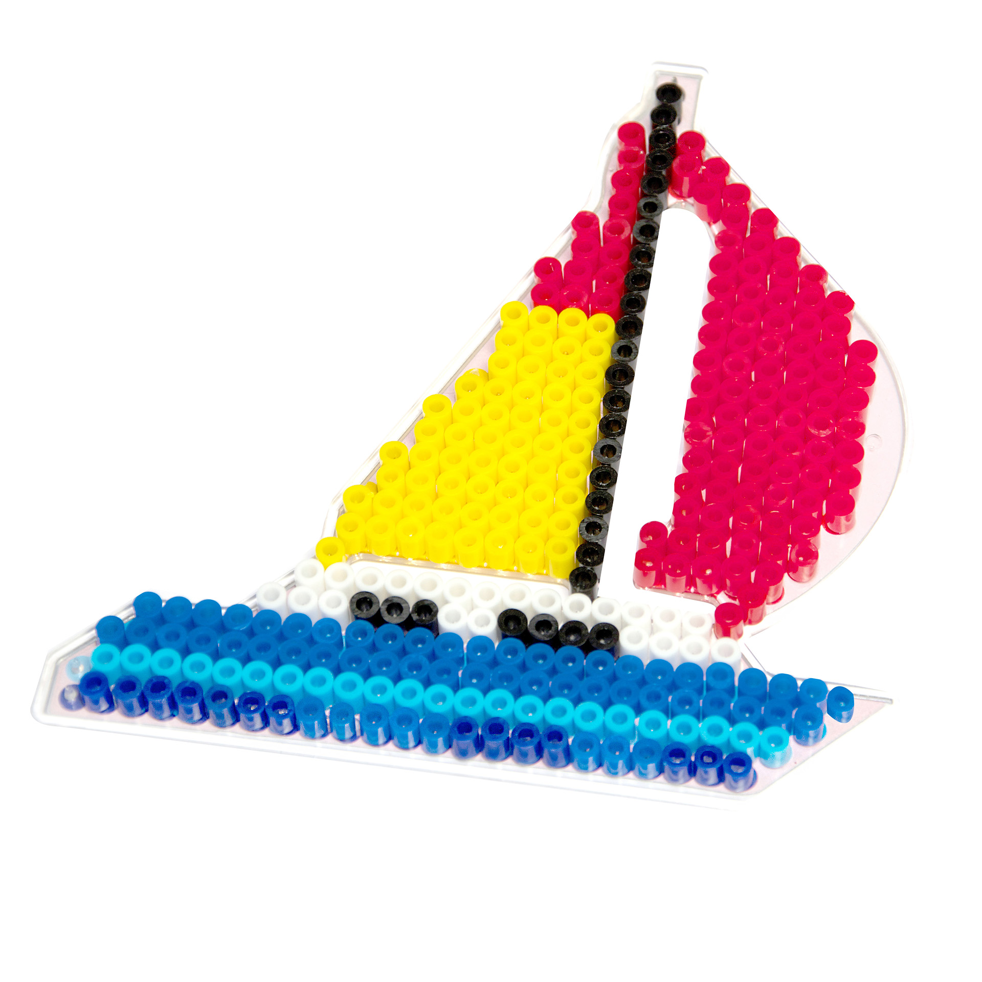 Bügelperlen Segelboot, Geschenkset