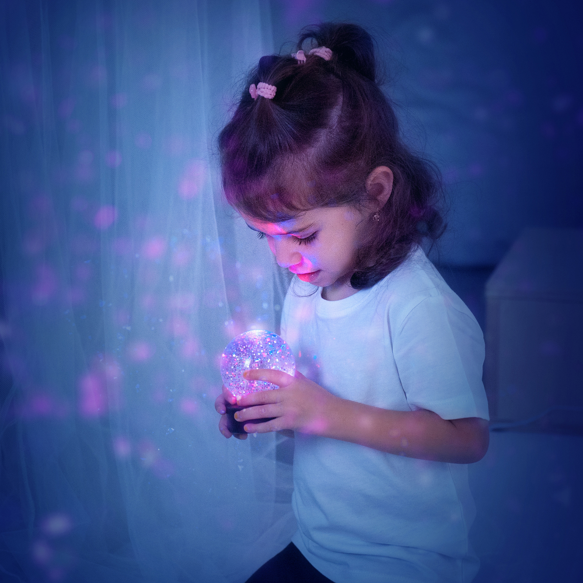 LED Zauber-Glitzerball