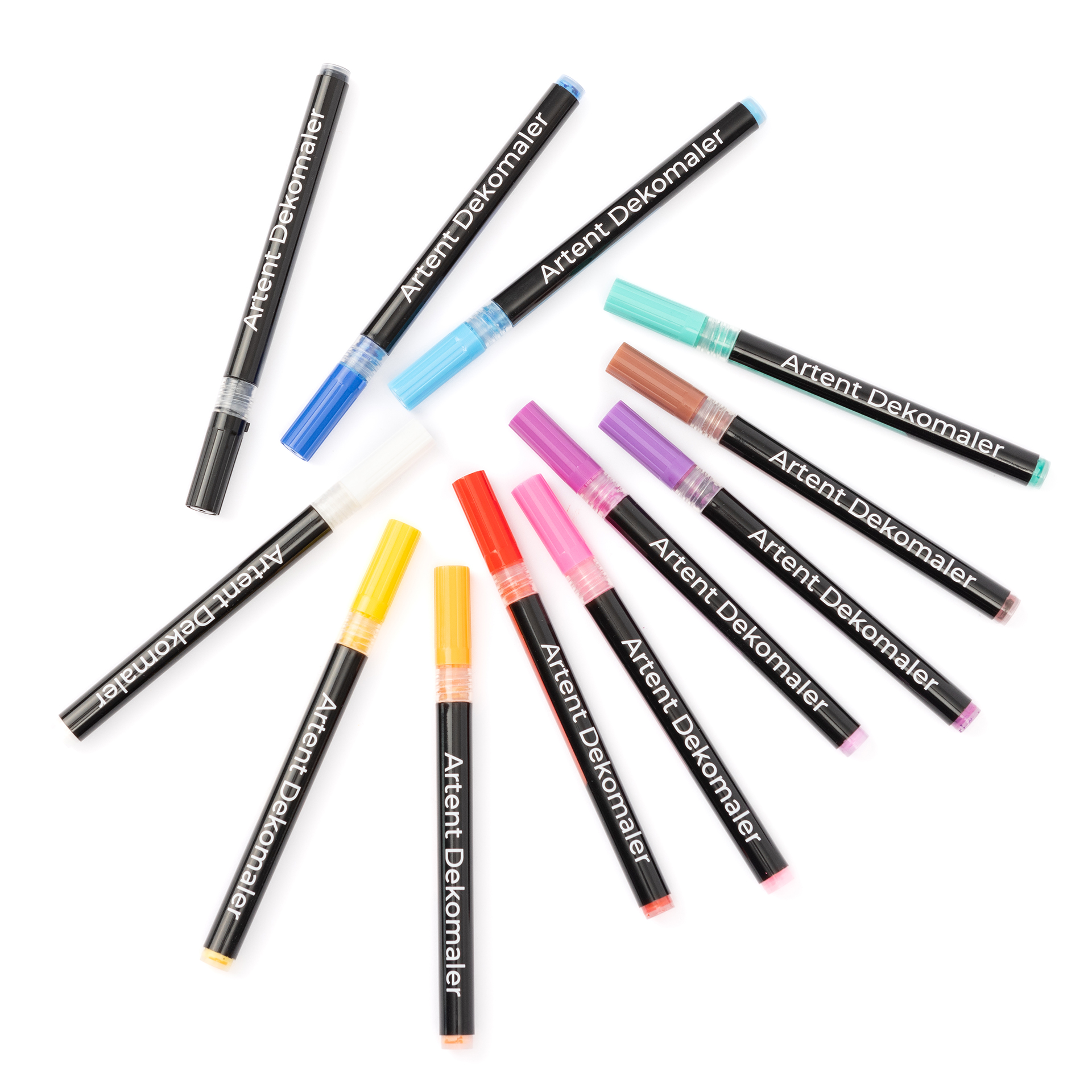 Artent Dekomaler, 12er Acrylstifte-Set, Basic