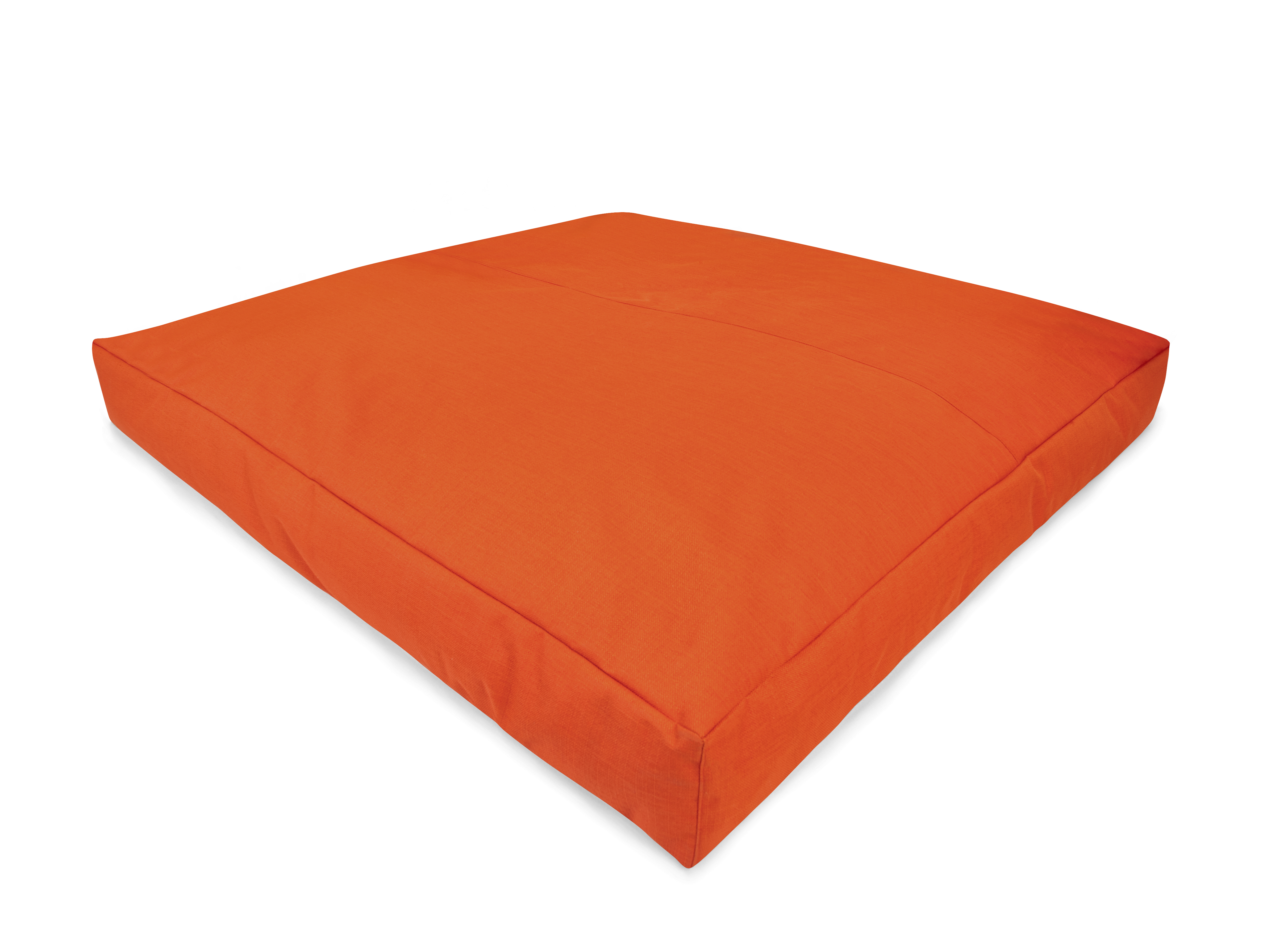 Kuschelecke Flocken 140x140x20 LF, CV, rotorange