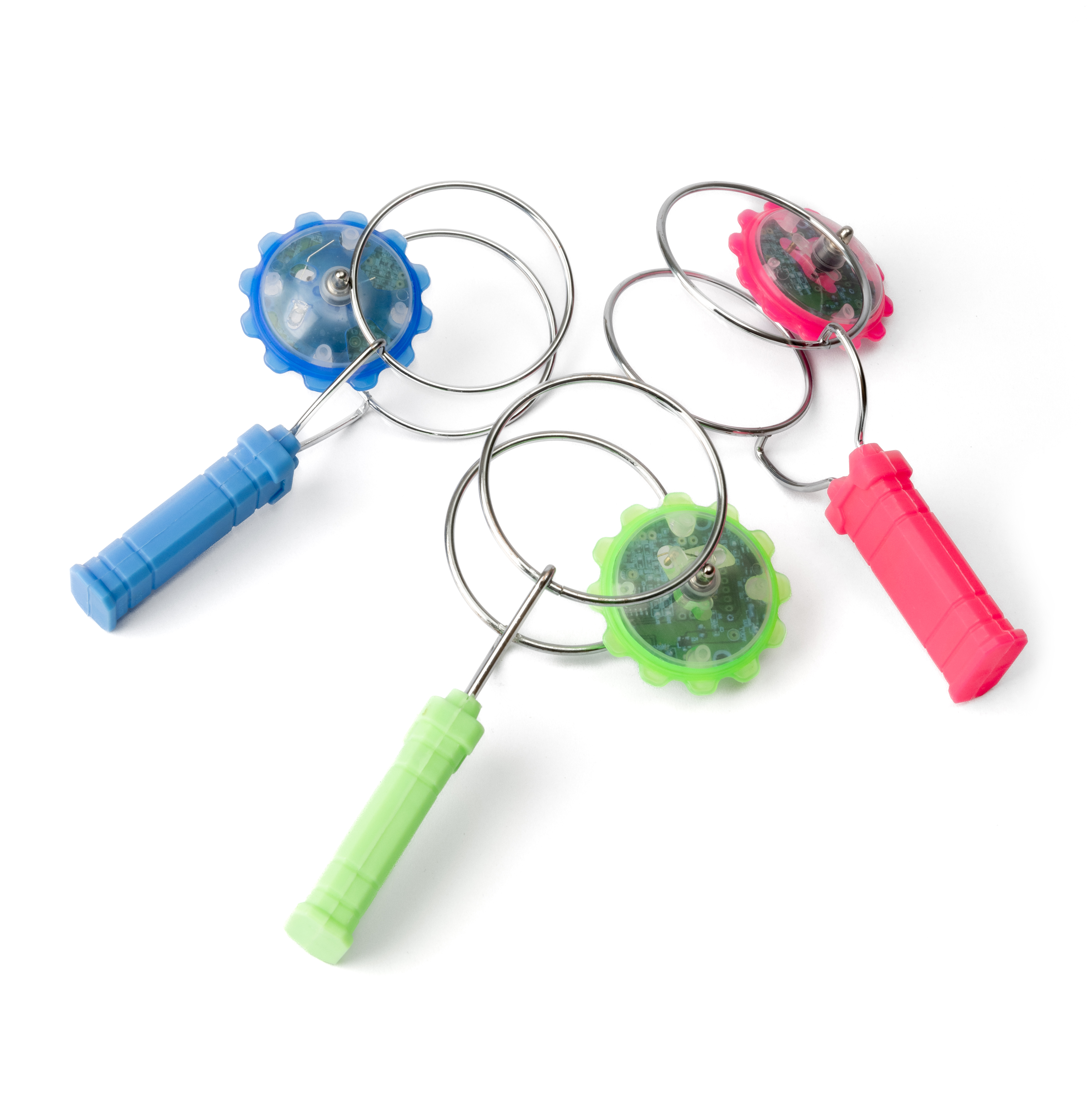 Magnet-Kreisel mit LED, 3-Farben-Set