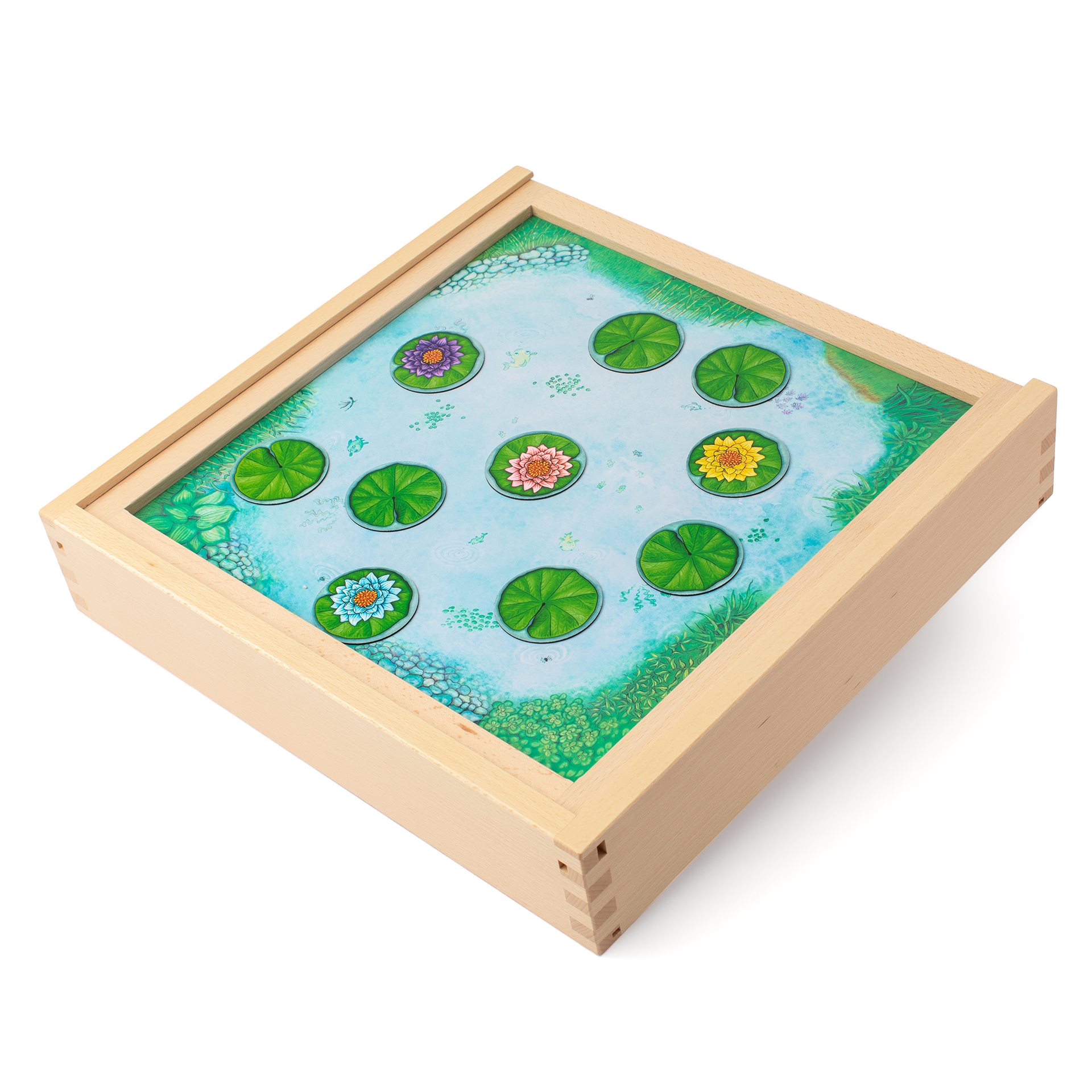 Springfrosch Rana & Weitsprung, 2in1, in Holzbox