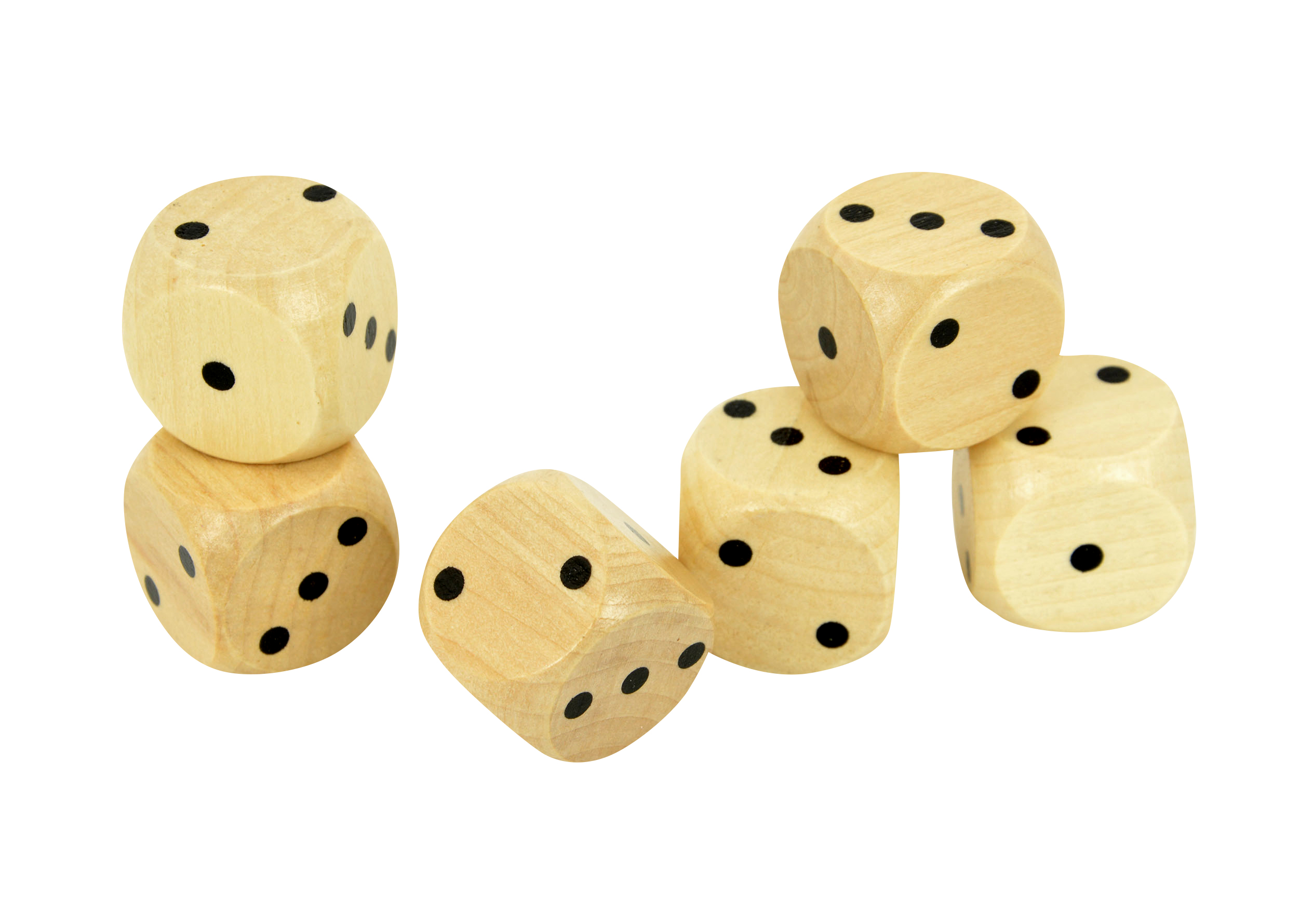 Augenwürfel 1-3, 25mm, 6er Set