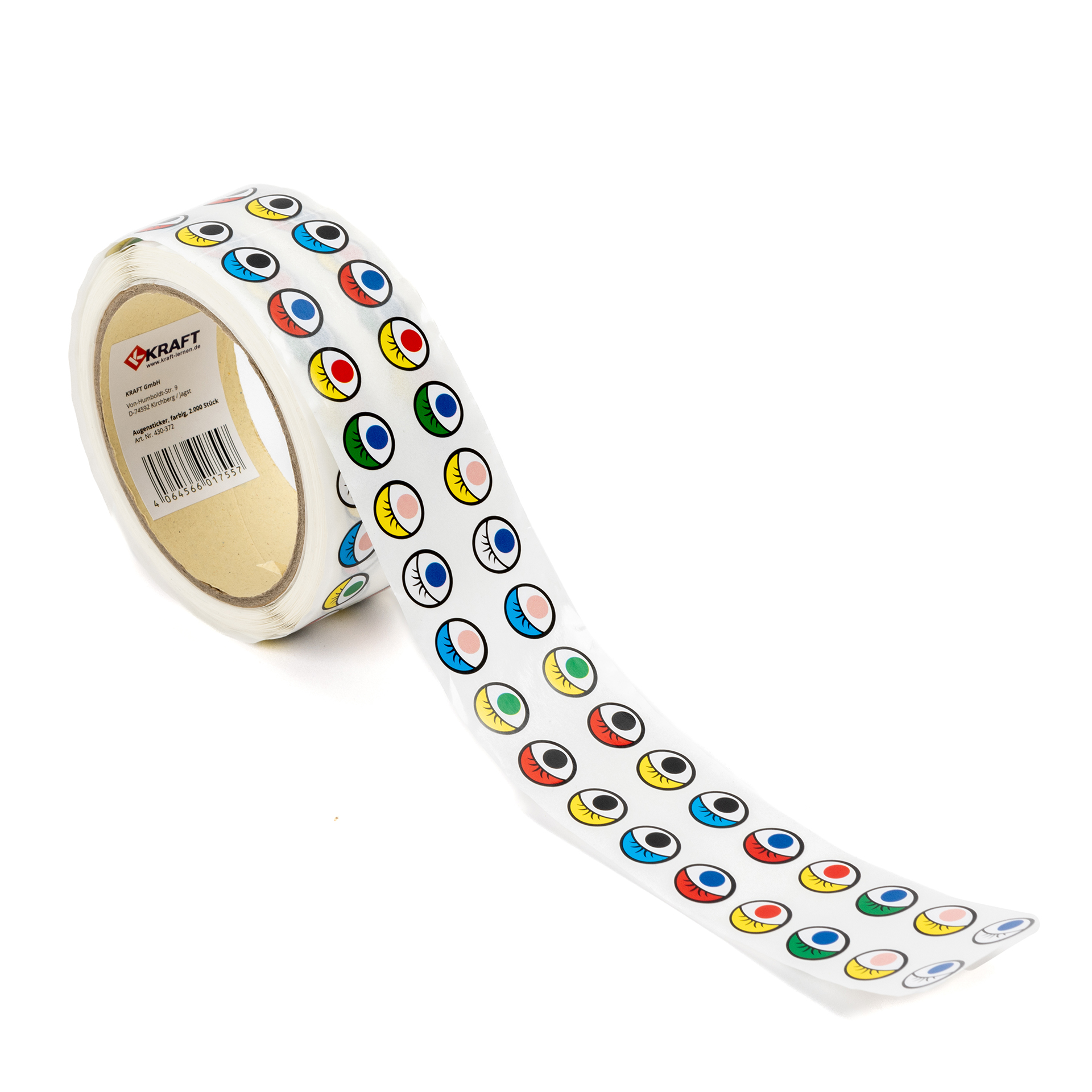 Augensticker, farbig, 2.000 Stück