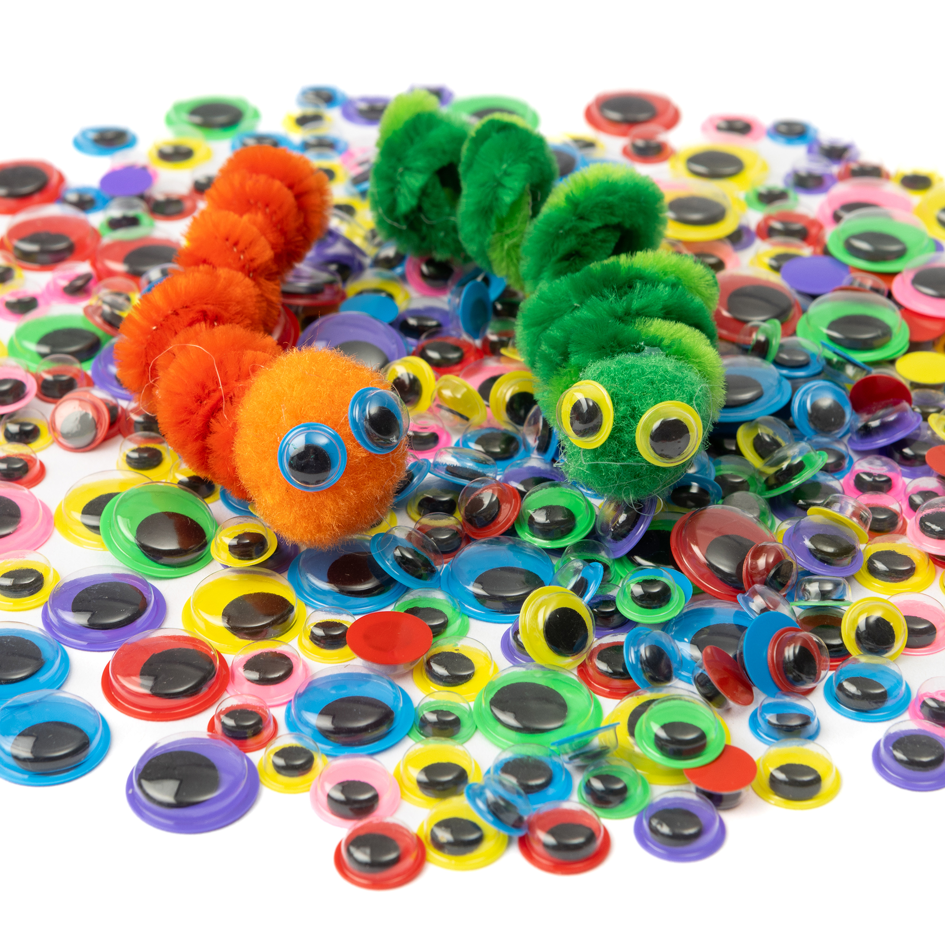Wackelaugen M, 6 Farben, 3 Größen, 300 Stück