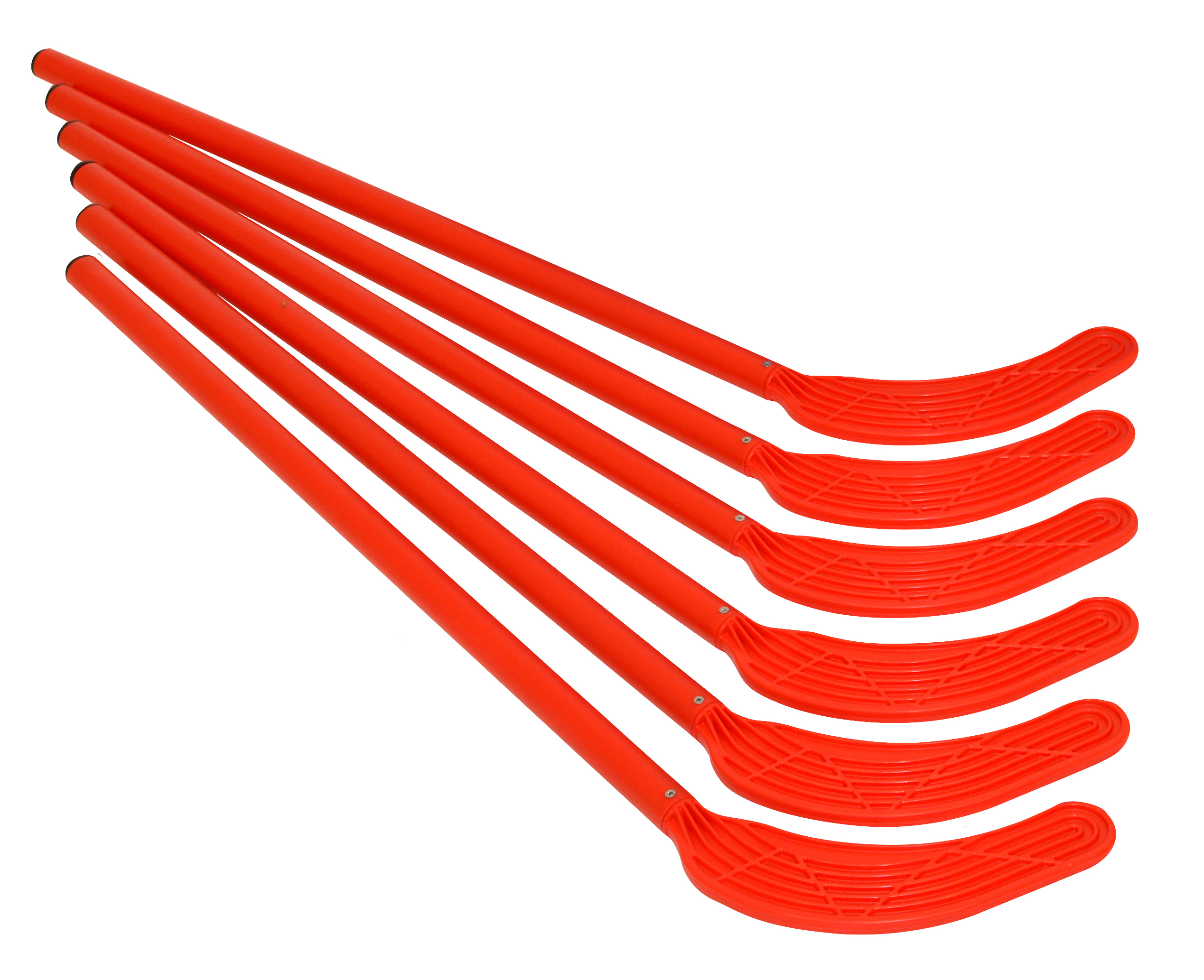 Hockeyschläger, rot, 6er Set