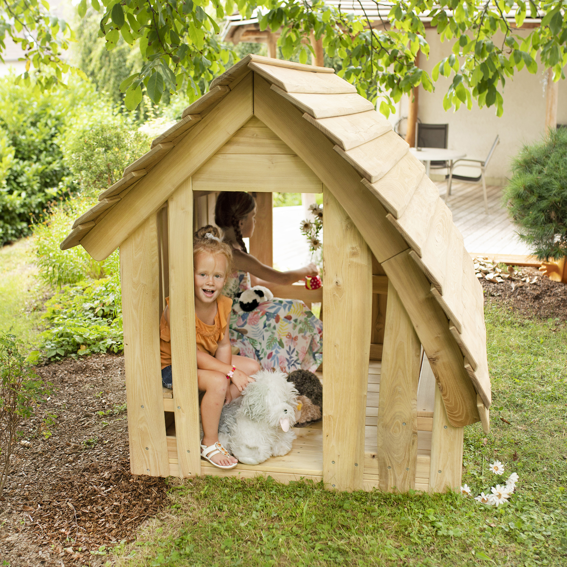 Spielhaus Waldhütte für den Garten, Holz