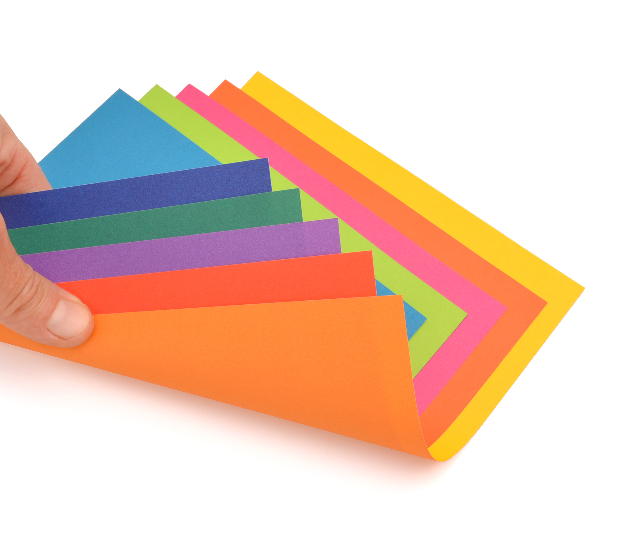 Faltblätter Duo-Color, 20x20cm, 80 Blatt, 5 Farben