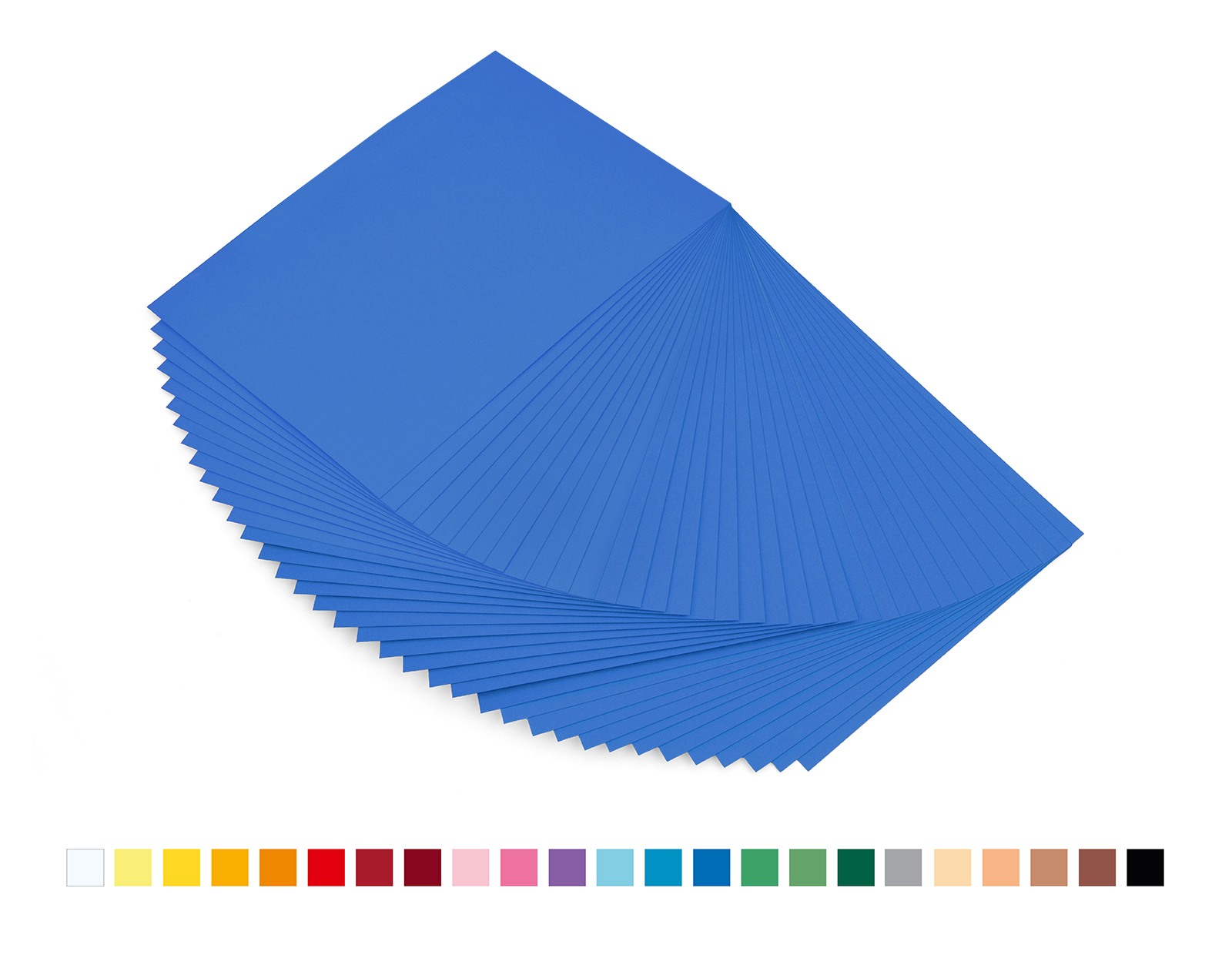 K300 g/m², A4, 36 Blatt, mittelblau
