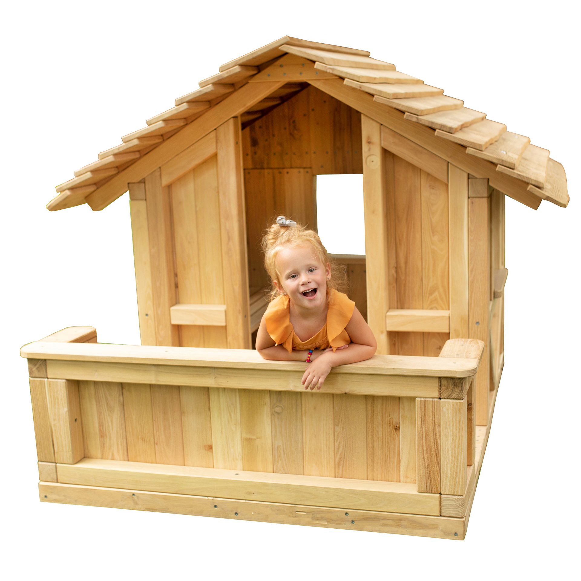Spielhaus mit Terrasse für den Garten, Holz