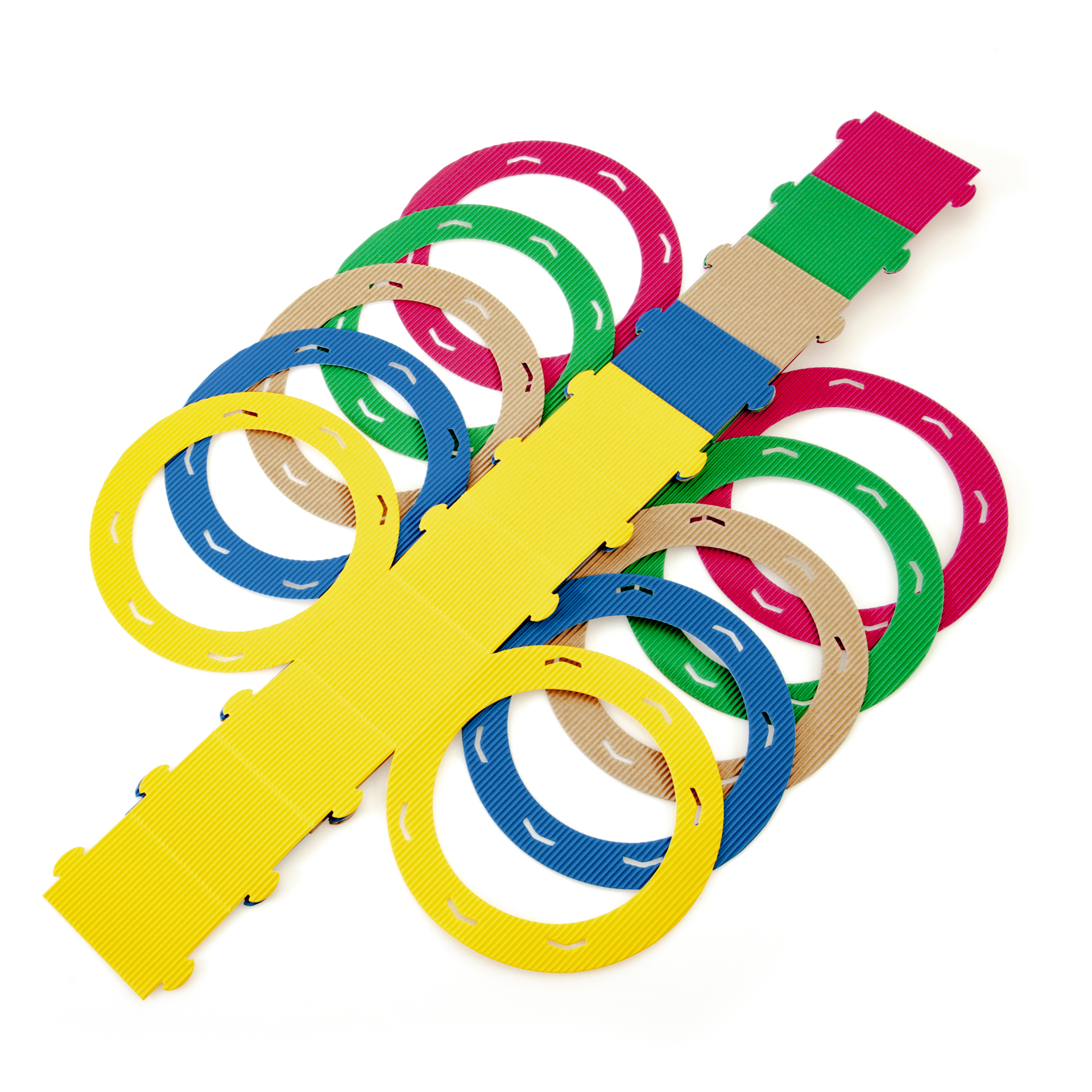 Laternenpackung E-Wellpappe, 5-Farben-Set