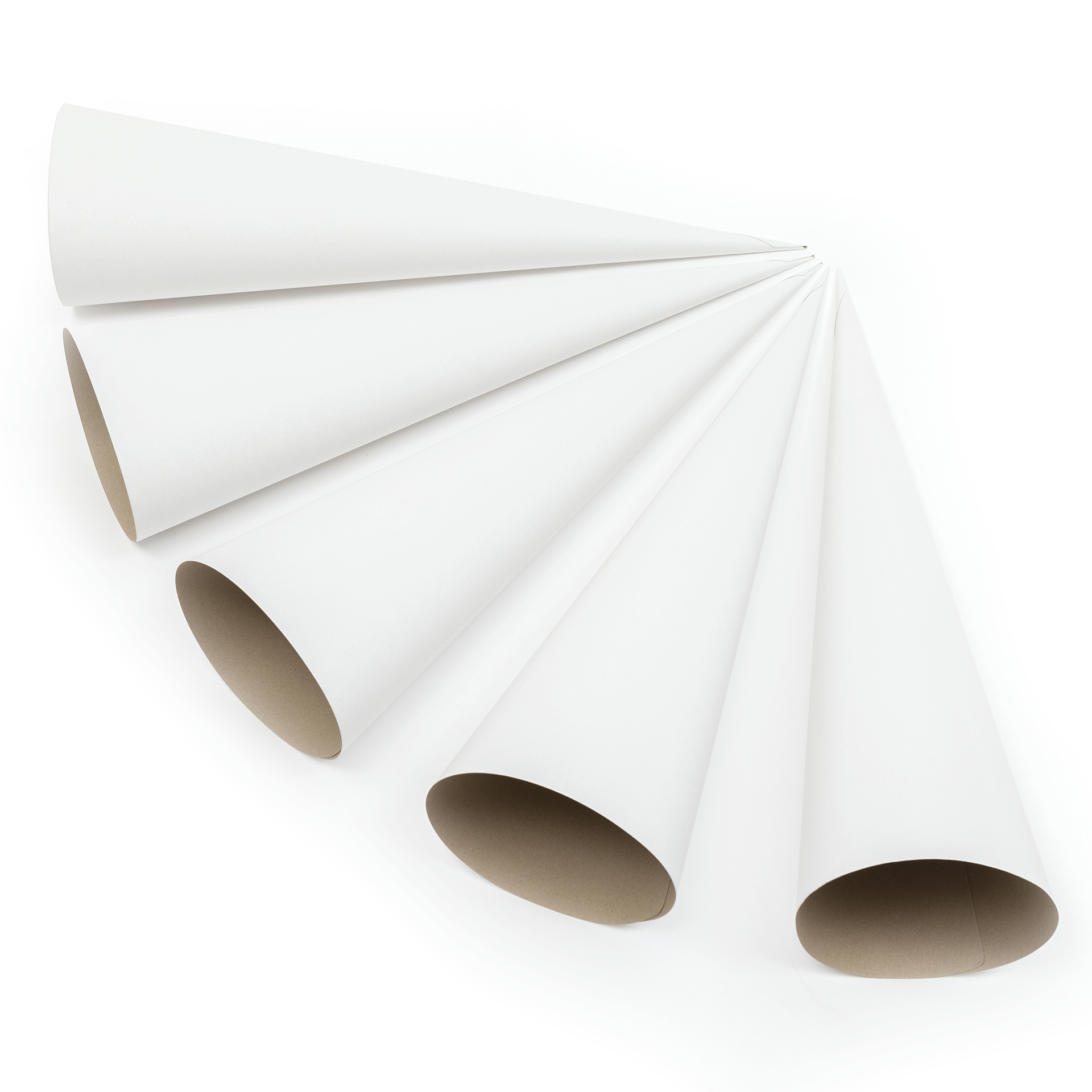 Schultüten 70cm, ohne Verschluss, 5er Set, rot