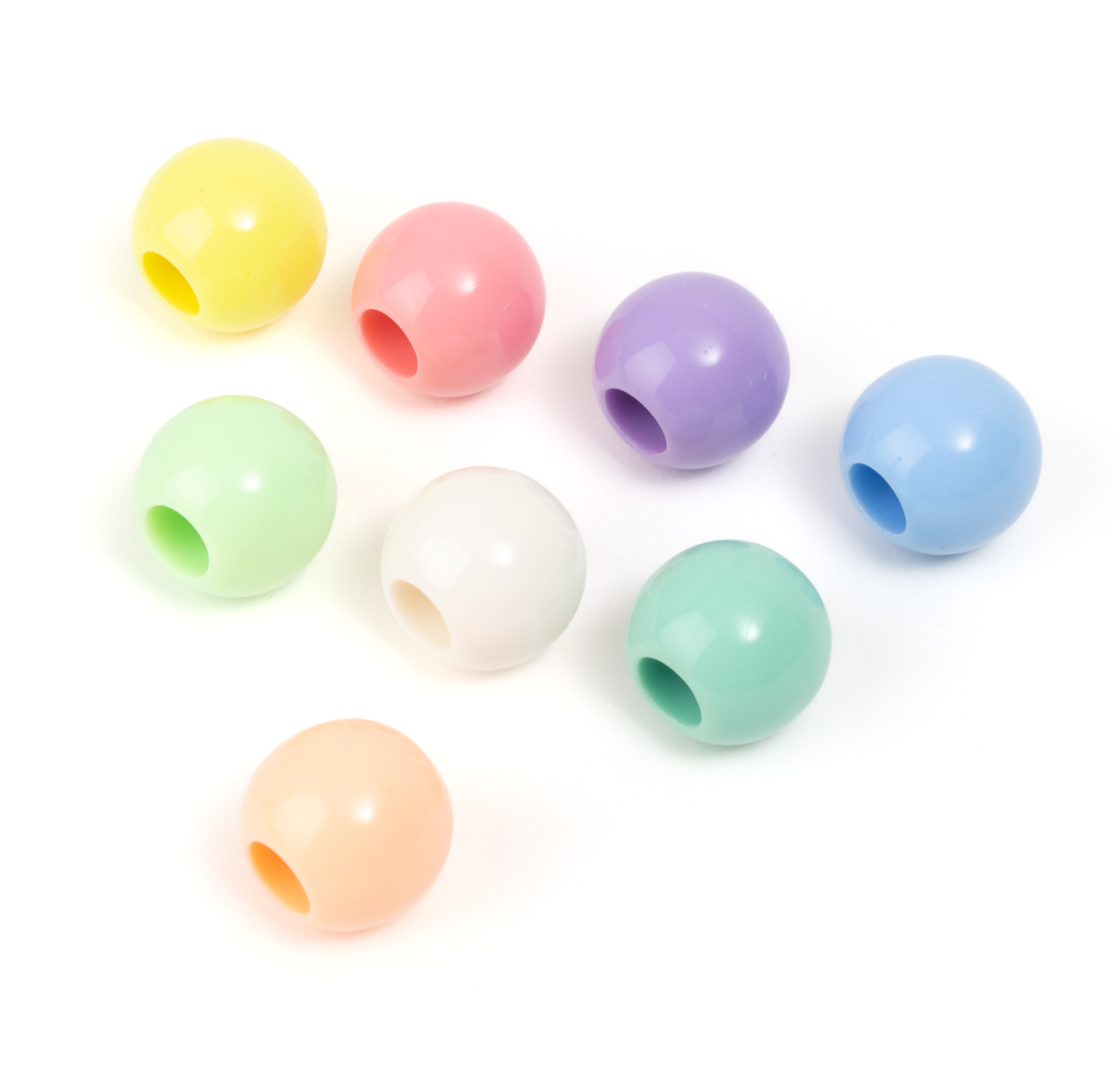 Fädelperlen, Pastellfarben, 50er Set