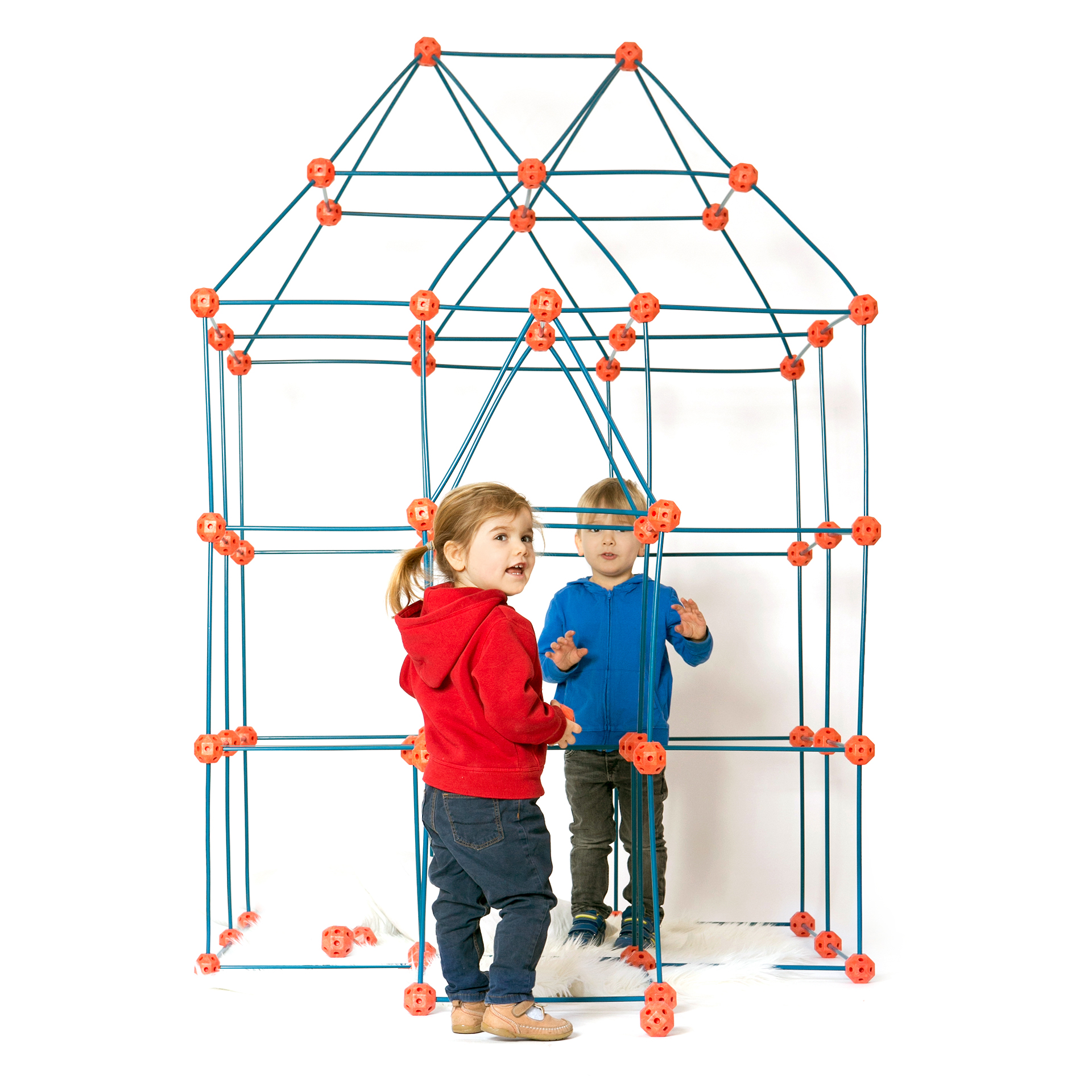 Bude Steckbaukasten XXL, 144 teiliges Set