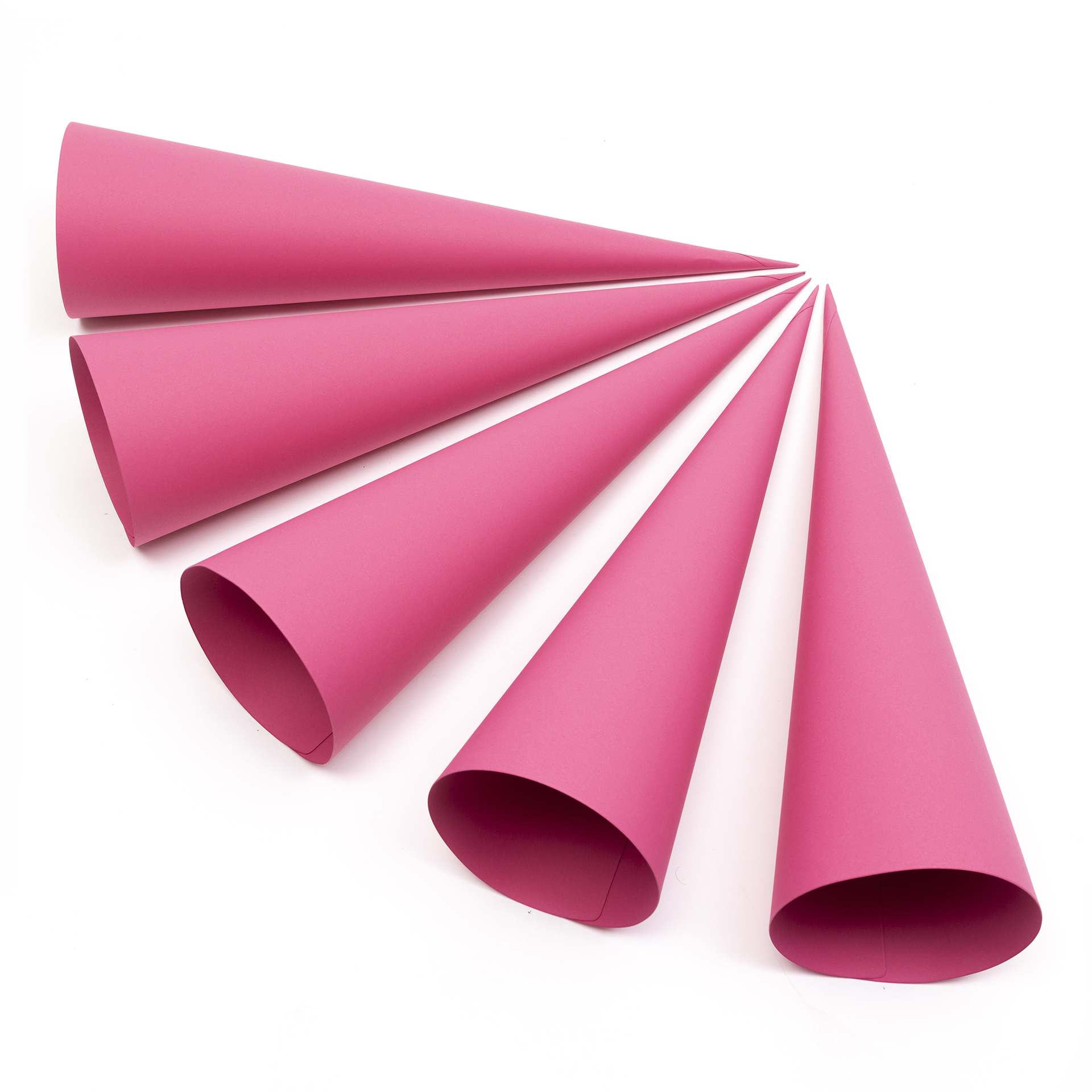 Schultüten 70cm, ohne Verschluss, 5er Set, rot